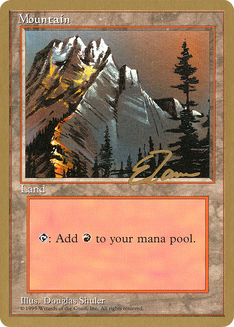 Image of Mountain (et373) (Eric Tam) [Pro Tour Collector Set]