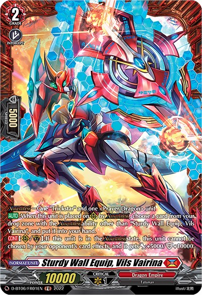 Image of Sturdy Wall Equip, Vils Vairina (D-BT06/FR21EN) [Blazing Dragon Reborn]