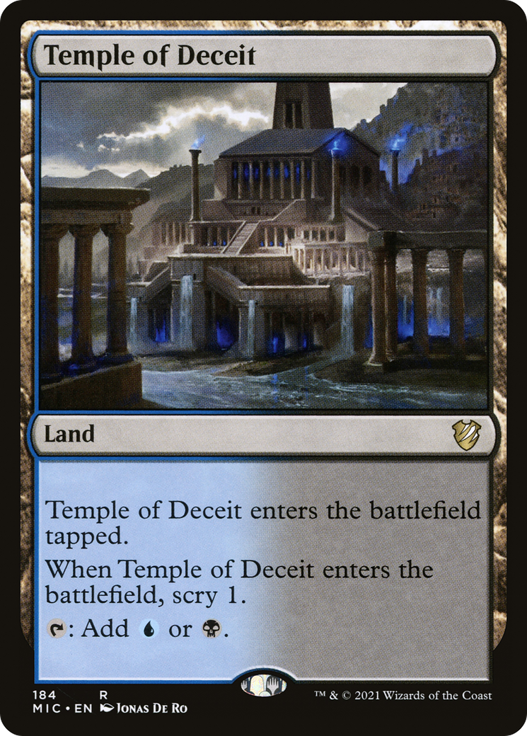 Image of Temple of Deceit [Innistrad: Midnight Hunt Commander]