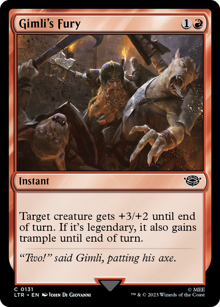 Image of Gimli's Fury [The Lord of the Rings: Tales of Middle-Earth]