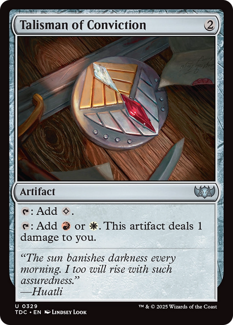 Image of Talisman of Conviction [Tarkir: Dragonstorm Commander]