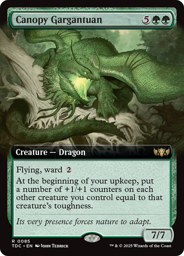 Image of Canopy Gargantuan (Extended Art) [Tarkir: Dragonstorm Commander]