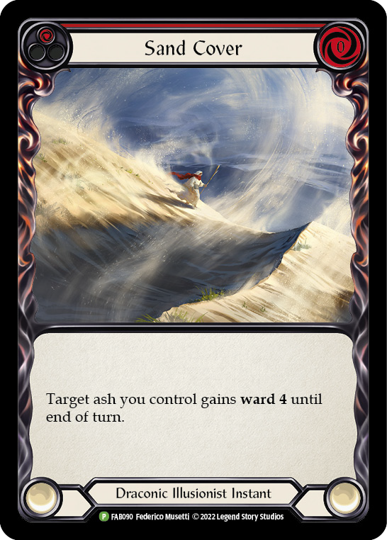 Image of Sand Cover (Red) [FAB090] (Promo)  Rainbow Foil