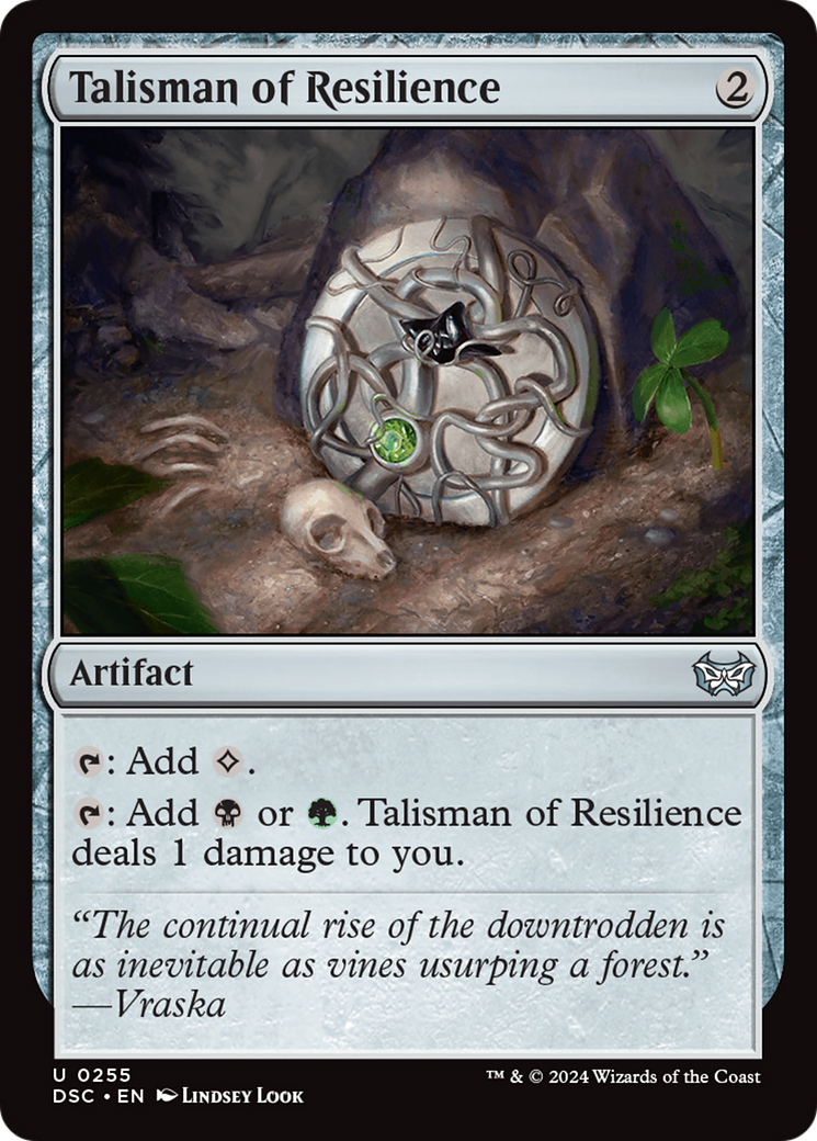 Image of Talisman of Resilience [Duskmourn: House of Horror Commander]