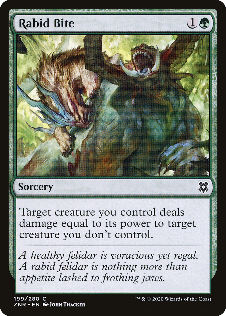 Image of Rabid Bite [Zendikar Rising]