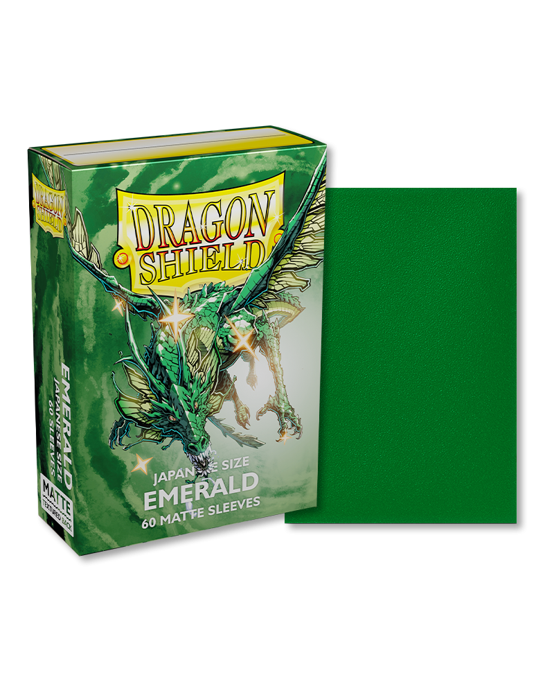 Image of Emerald Matte Sleeves Dragon Shield (JAPANESE)