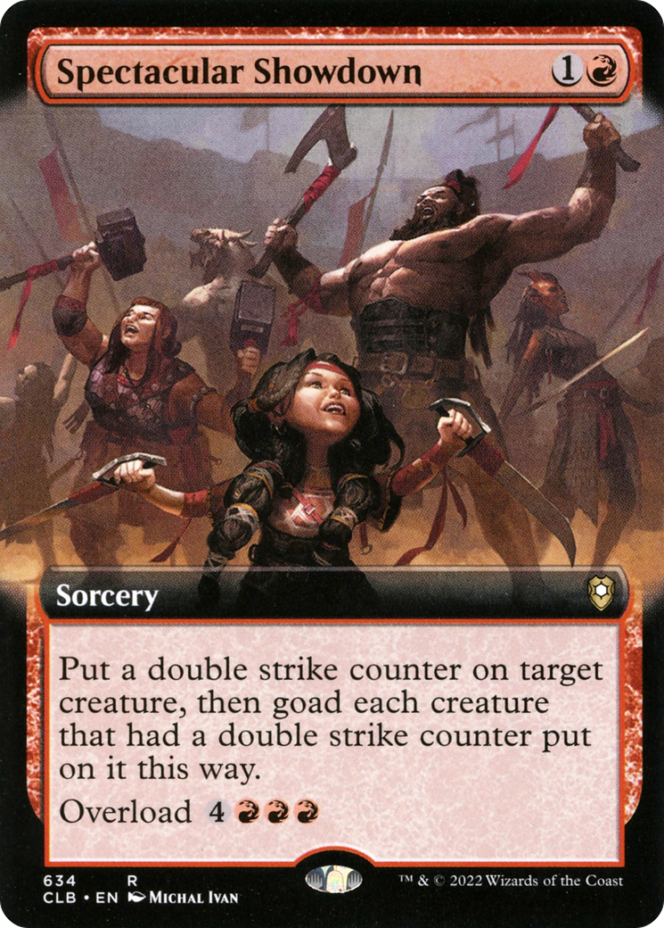 Image of Spectacular Showdown (Extended Art) [Commander Legends: Battle for Baldur's Gate]