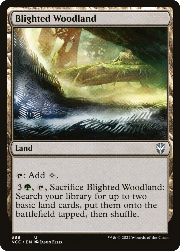 Image of Blighted Woodland [Streets of New Capenna Commander]