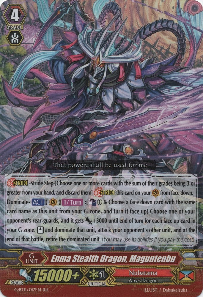 Image of Enma Stealth Dragon, Maguntenbu (G-BT11/017EN) [Demonic Advent]