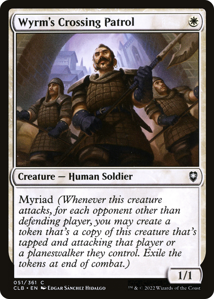 Image of Wyrm's Crossing Patrol [Commander Legends: Battle for Baldur's Gate]