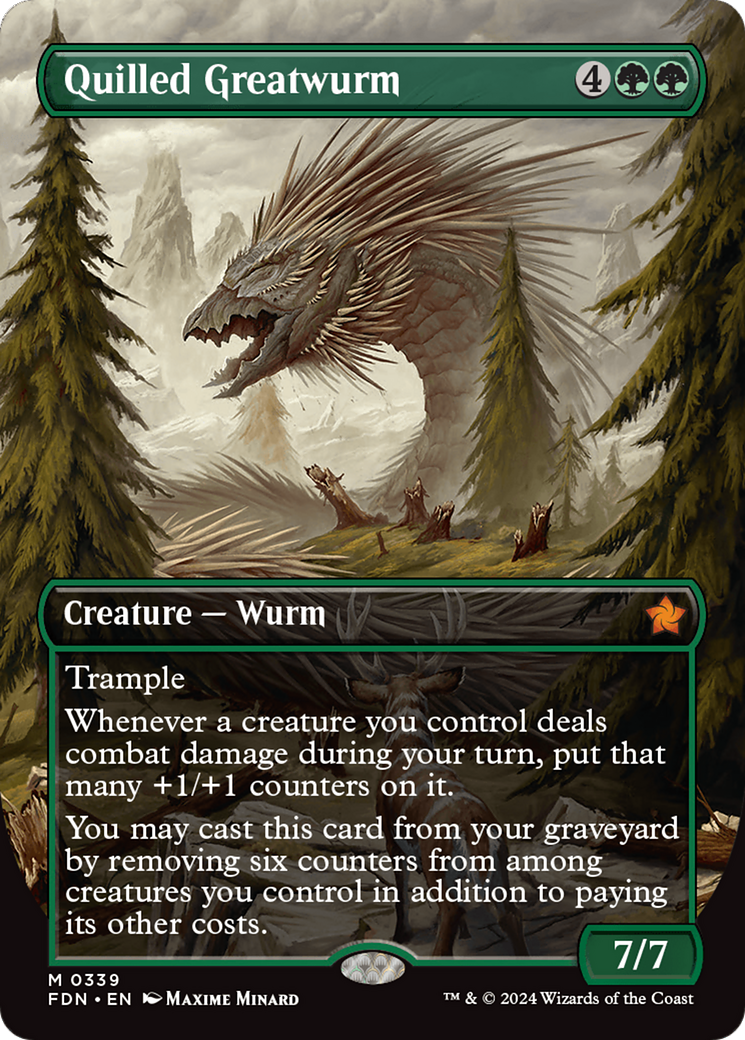 Image of Quilled Greatwurm (Borderless) [Foundations]