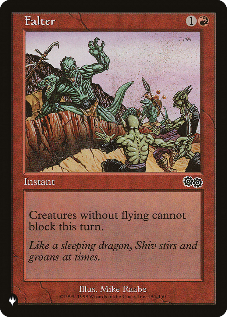 Image of Falter [The List]