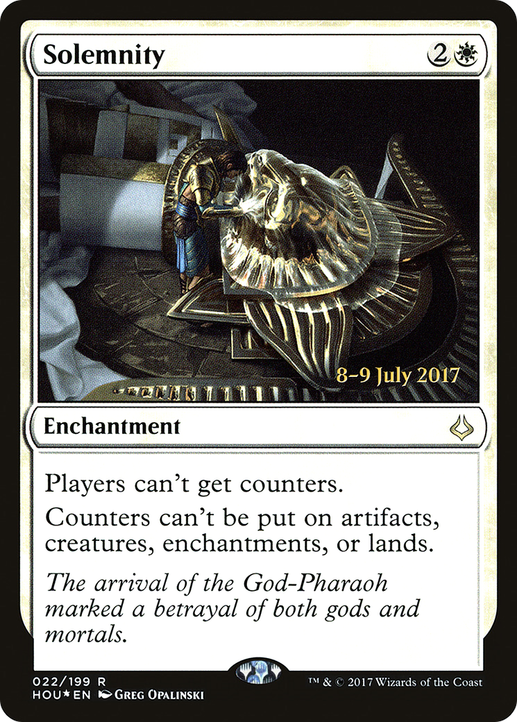Image of Solemnity [Hour of Devastation Prerelease Promos]