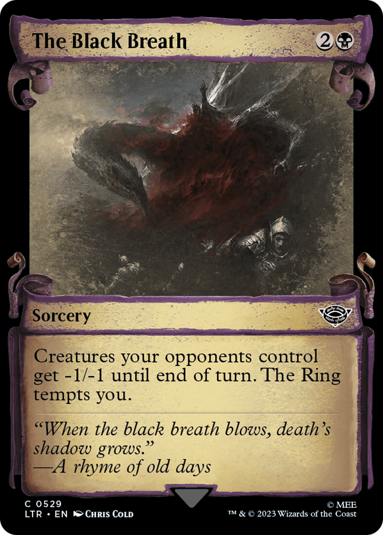 Image of The Black Breath [The Lord of the Rings: Tales of Middle-Earth Showcase Scrolls]