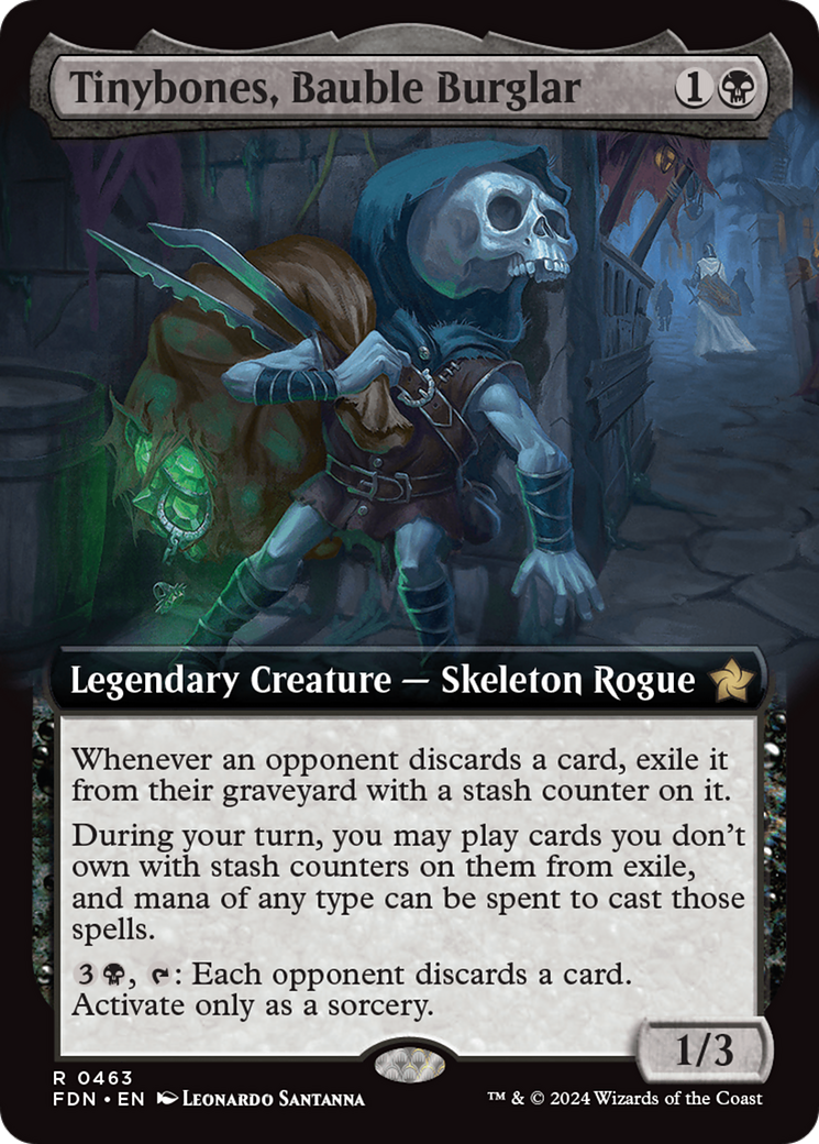 Image of Tinybones, Bauble Burglar (Extended Art) [Foundations]