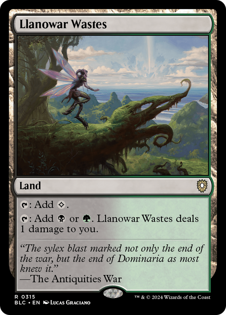 Image of Llanowar Wastes [Bloomburrow Commander]
