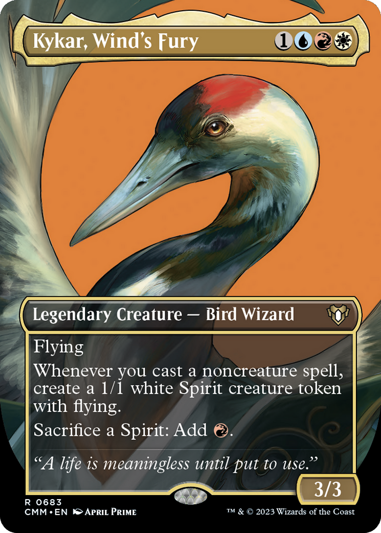Image of Kykar, Wind's Fury (Borderless Profile) [Commander Masters]