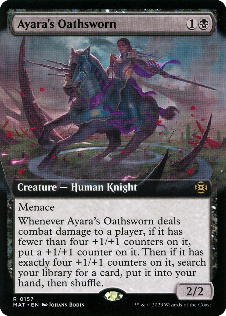 Image of Ayara's Oathsworn (Extended Art) [March of the Machine: The Aftermath]