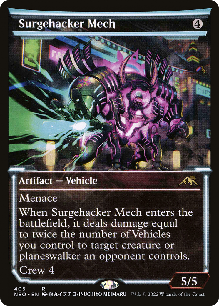 Image of Surgehacker Mech (Showcase Soft Glow) [Kamigawa: Neon Dynasty]