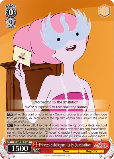 Image of Princess Bubblegum: Lady Quietbottom (AT/WX02-046 R) [Adventure Time]