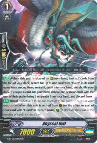 Image of Abyssal Owl (G-BT09/029EN) [Divine Dragon Caper]