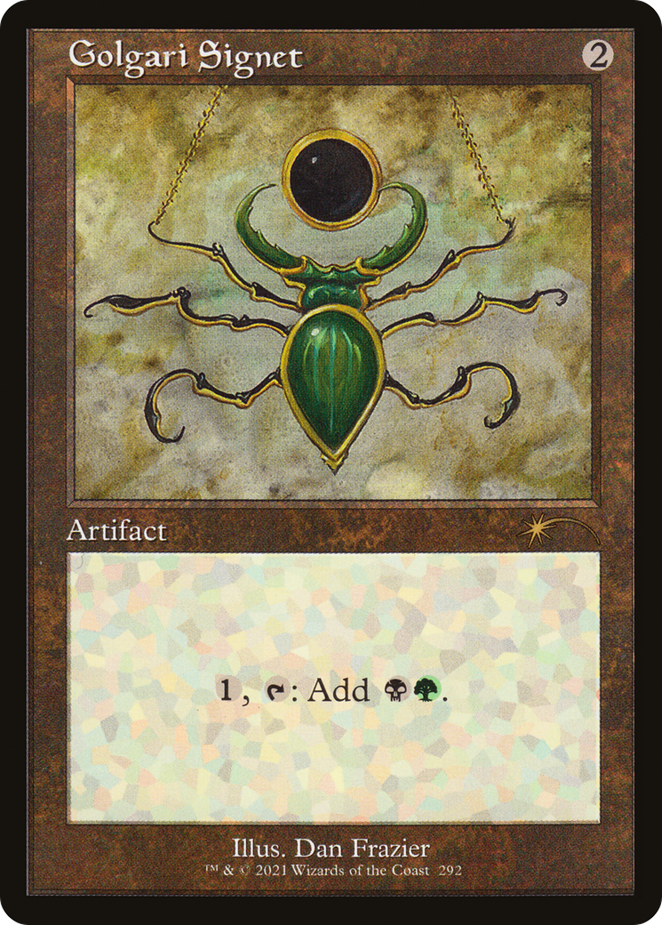 Image of Golgari Signet (SLD-292) - Secret Lair Drop Etched Foil