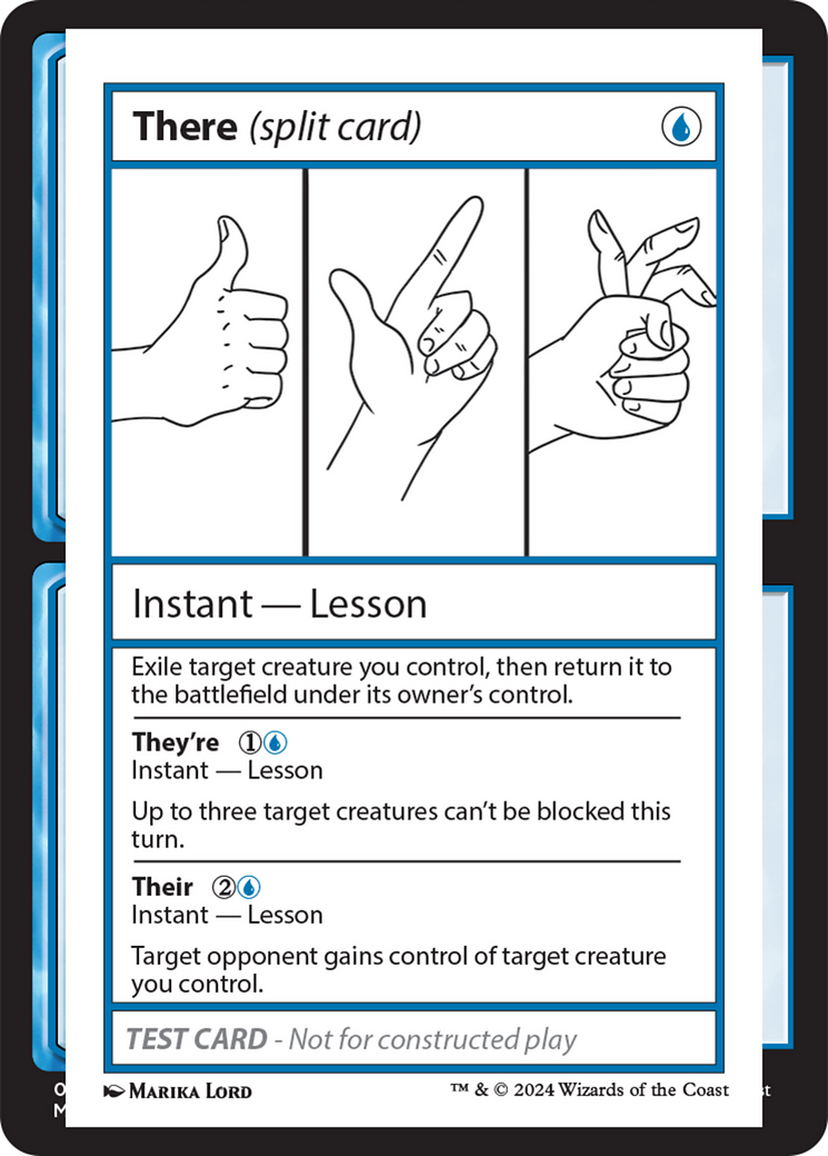 Image of There (Split Card) [Mystery Booster 2 Playtest Cards]