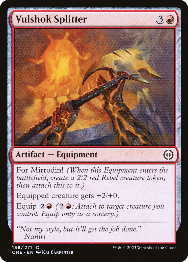 Image of Vulshok Splitter [Phyrexia: All Will Be One]