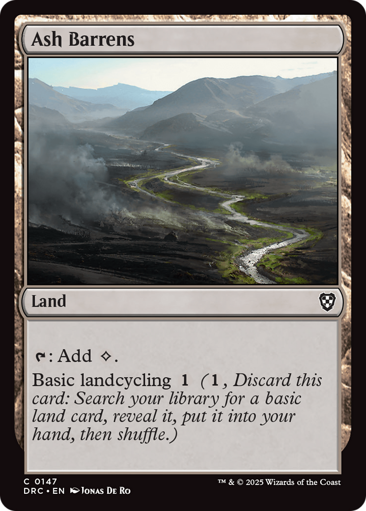 Image of Ash Barrens [Aetherdrift Commander]