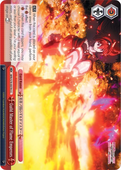 Image of Guild Master of Flame Emperors (BFR/S78-E078 CC) [BOFURI: I Don't Want to Get Hurt, so I'll Max Out My Defense]