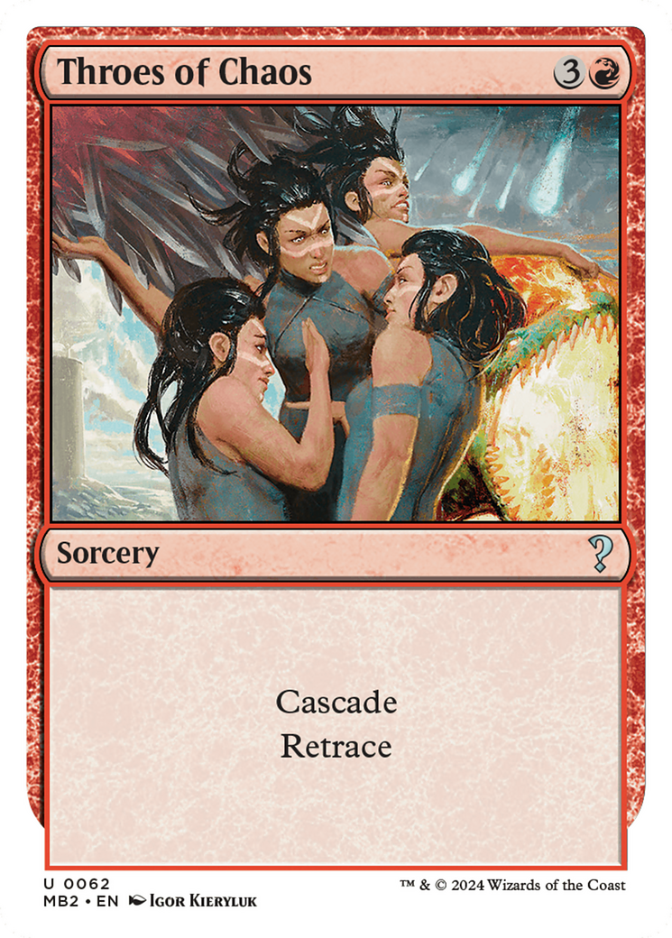 Image of Throes of Chaos (White Border) [Mystery Booster 2]