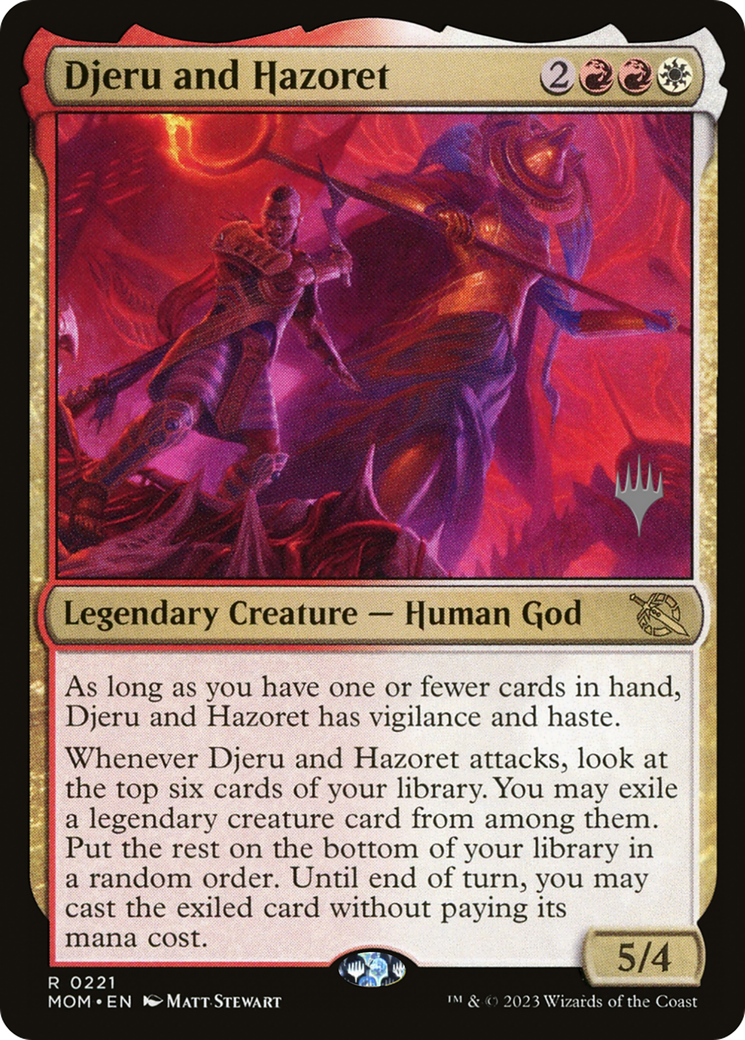Image of Djeru and Hazoret (Promo Pack) [March of the Machine Promos]
