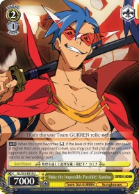 Image of Make the Impossible Possible! Kamina (GL/S52-E018) [Gurren Lagann]