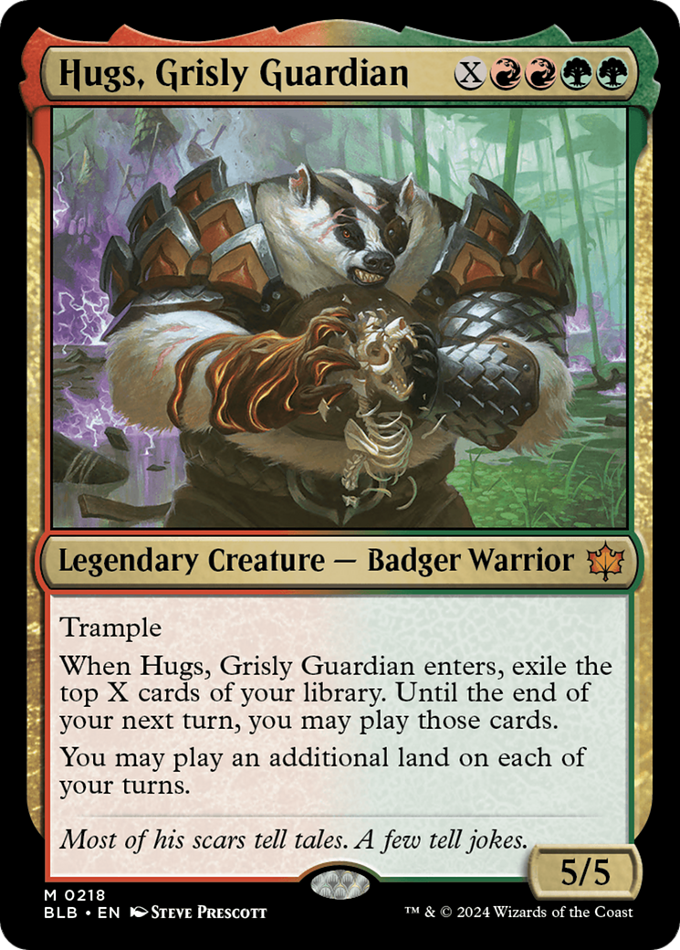 Image of Hugs, Grisly Guardian [Bloomburrow]