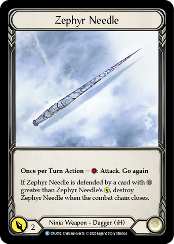 Zephyr Needle [CRU052] (Crucible of War)  1st Edition Cold Foil