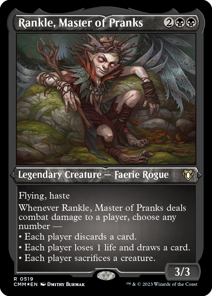 Image of Rankle, Master of Pranks (Foil Etched) [Commander Masters]