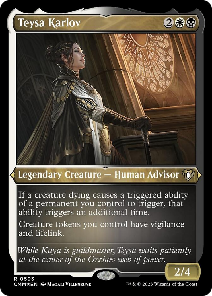 Image of Teysa Karlov (Foil Etched) [Commander Masters]