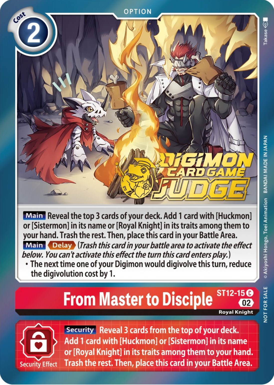 Image of From Master to Disciple [ST12-15] (Judge Pack 3) [Starter Deck: Jesmon Promos]