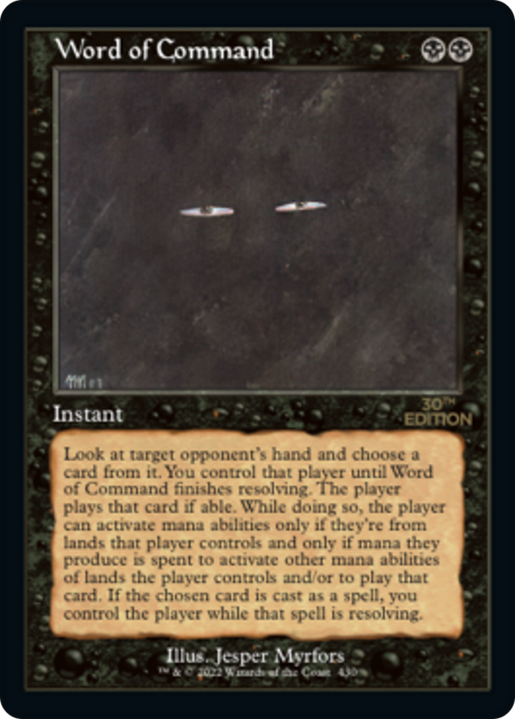 Image of Word of Command (Retro) [30th Anniversary Edition]