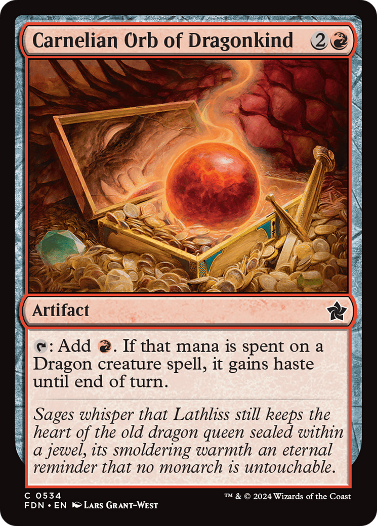 Image of Carnelian Orb of Dragonkind [Foundations]