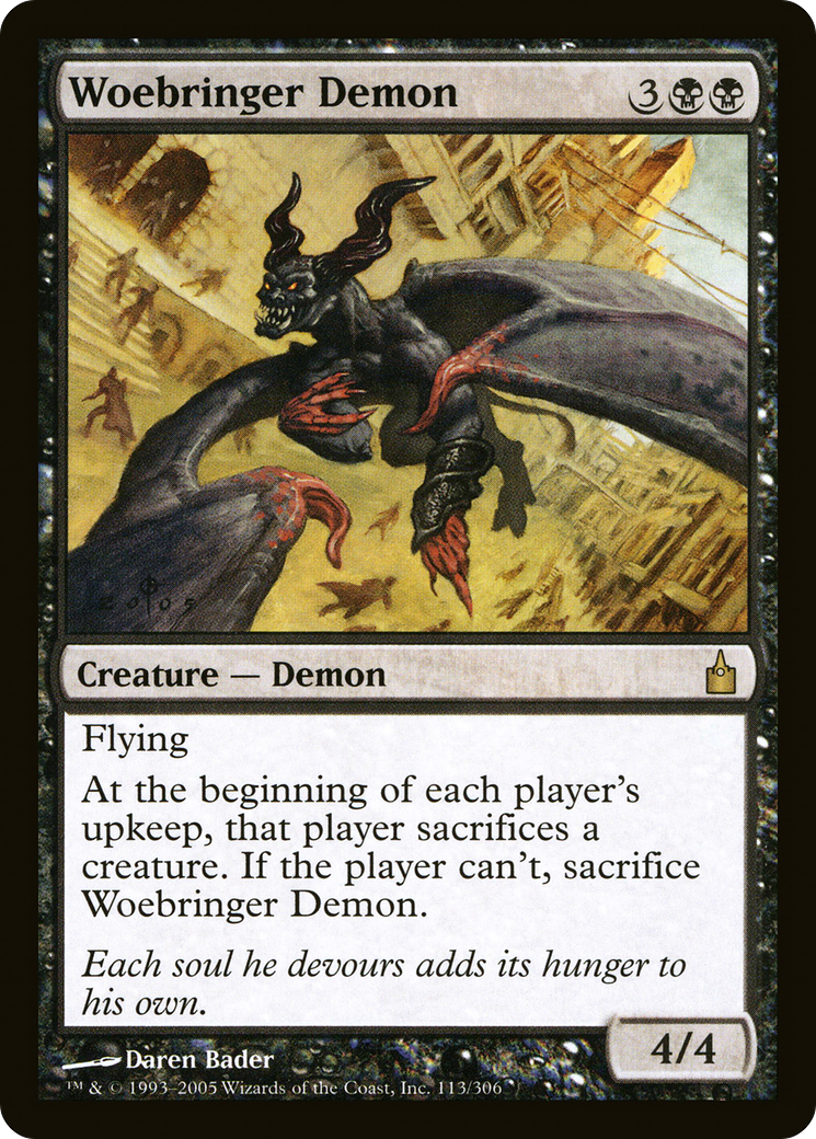 Image of Woebringer Demon [Ravnica: City of Guilds]