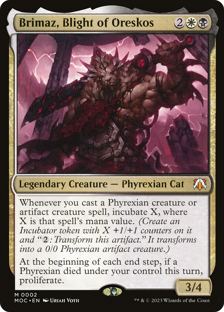 Image of Brimaz, Blight of Oreskos [March of the Machine Commander]