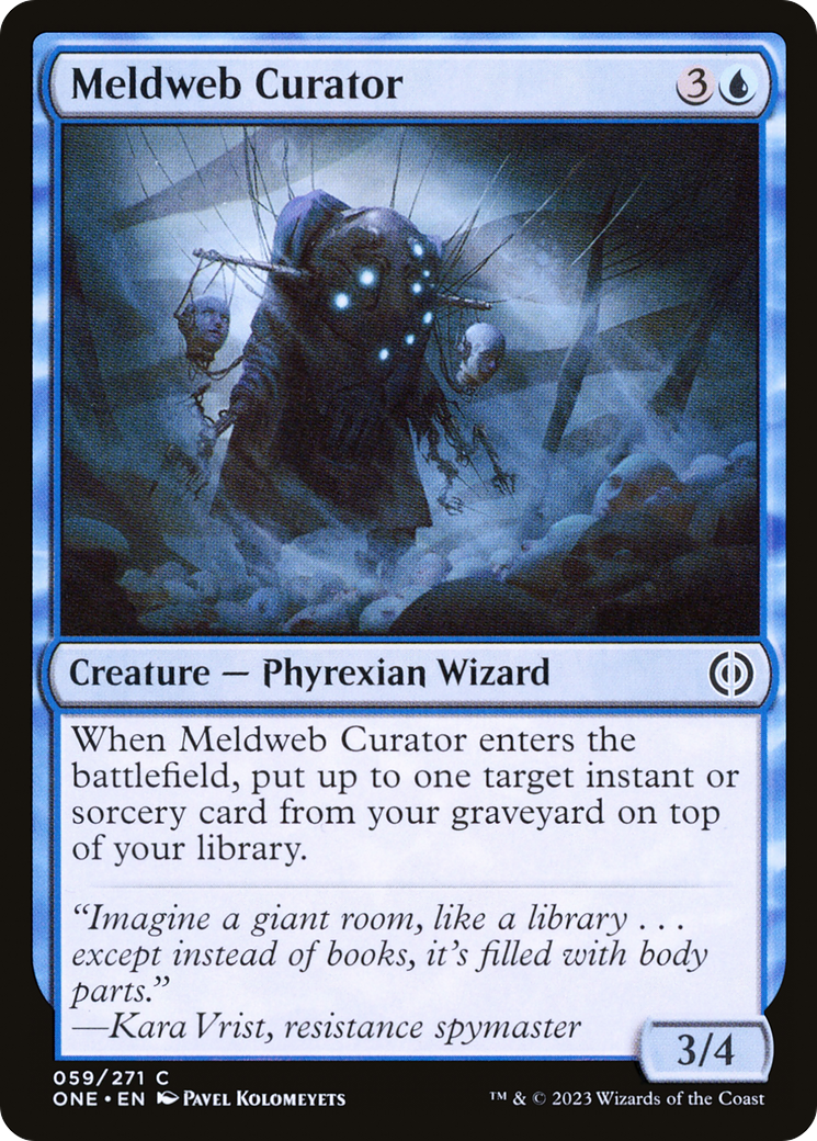 Image of Meldweb Curator [Phyrexia: All Will Be One]