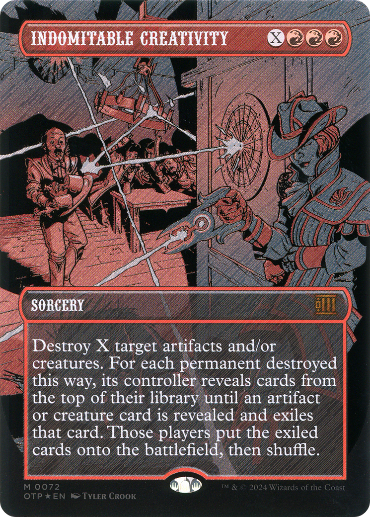 Image of Indomitable Creativity (Textured Foil) [Outlaws of Thunder Junction: Breaking News]