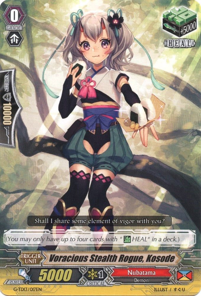Image of Voracious Stealth Rogue, Kosode (G-TD13/017EN) [Evil Eye Sovereign]