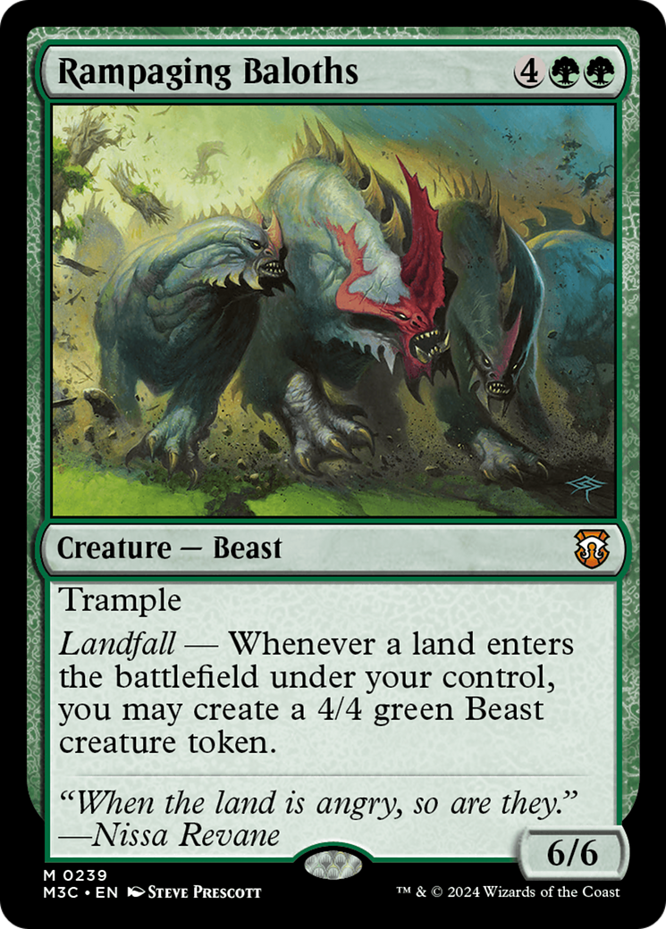 Image of Rampaging Baloths (Ripple Foil) [Modern Horizons 3 Commander]