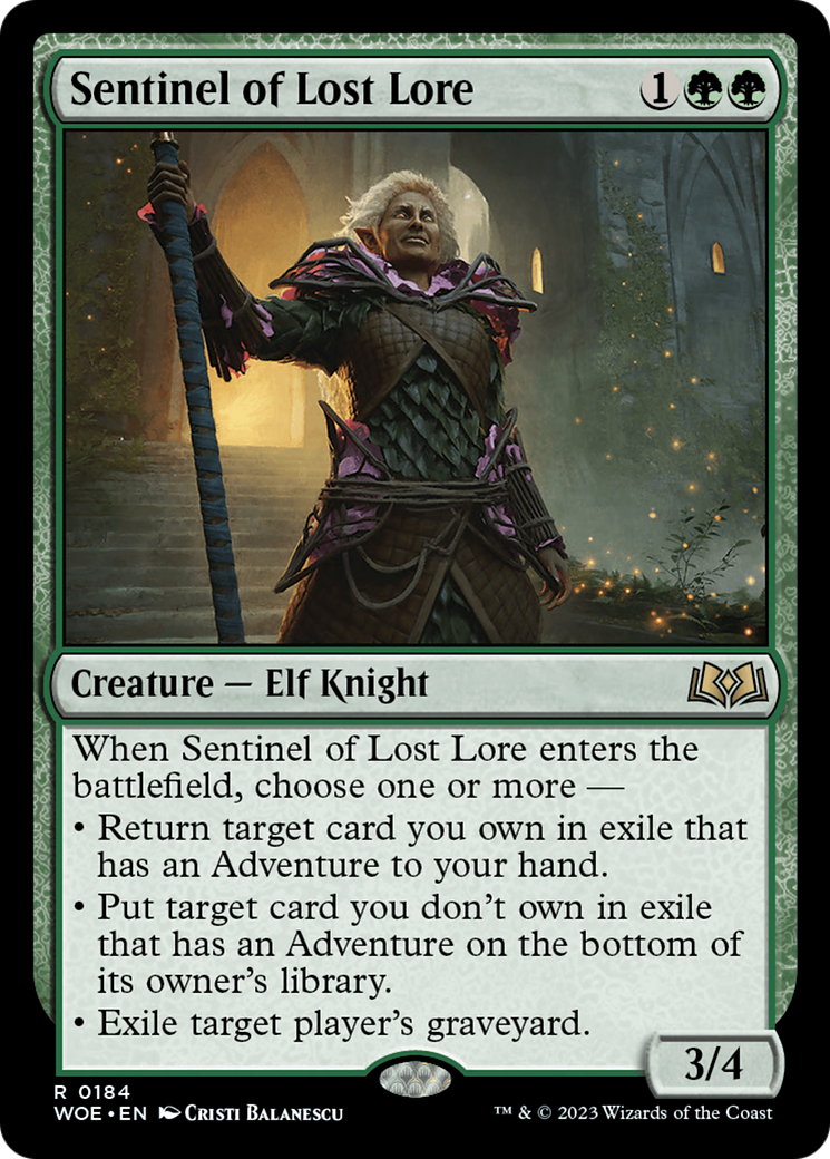 Image of Sentinel of Lost Lore [Wilds of Eldraine]