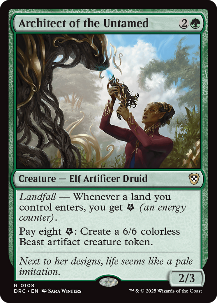 Image of Architect of the Untamed [Aetherdrift Commander]