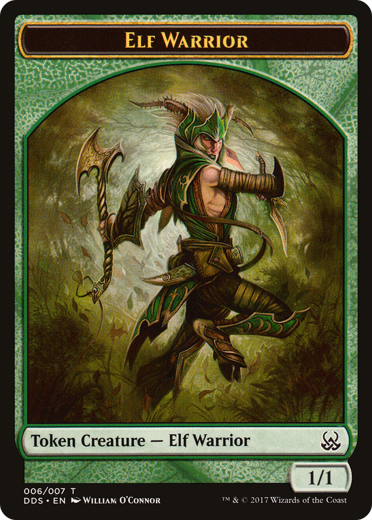 Image of Elf Warrior Token [Duel Decks: Mind vs. Might Tokens]