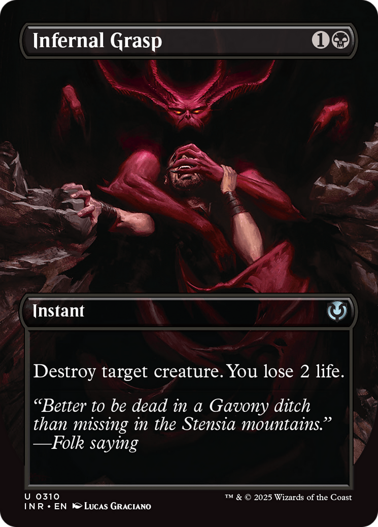 Image of Infernal Grasp (Borderless) [Innistrad Remastered]
